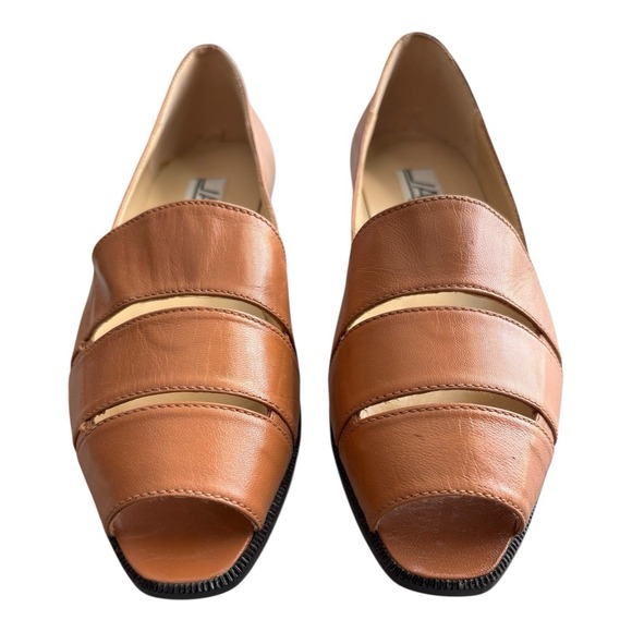 JAZZ Brand Shoes Womens Size 7 M Brown Leather Loafers Made In Spain Vintage‎ - Picture 7 of 10